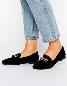 Лоферы с квадратным носком и цепочкой River Island - Мульти