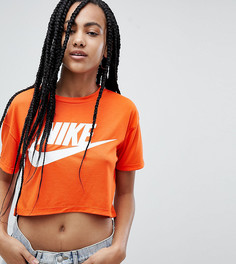 Оранжевая футболка с логотипом-галочкой Nike - Оранжевый
