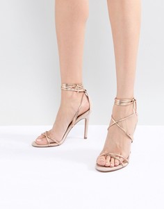 Босоножки на каблуке ASOS DESIGN - Золотой