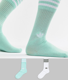 2 пары носков мятного цвета adidas Originals DH3362 - Зеленый