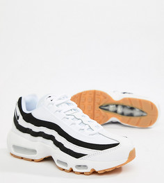 Черно-белые кроссовки Nike Air Max 95 - Белый