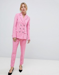 Брюки со складками ASOS DESIGN - Розовый