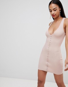 Платье мини с застежкой на крючки Missguided - Розовый