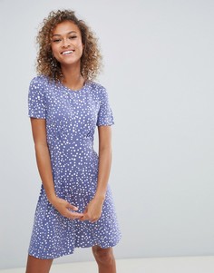 Чайное платье мини в горошек ASOS DESIGN - Мульти