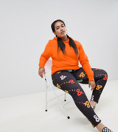 Леггинсы с принтом ASOS DESIGN x glaad& Curve - Черный