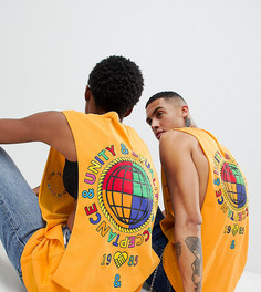 Майка с принтом на спине ASOS DESIGN x glaad - Оранжевый