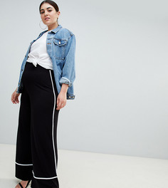 Широкие брюки ASOS DESIGN Curve - Черный