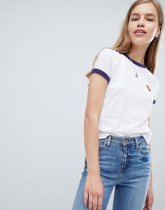 Футболка с контрастной отделкой Brave Soul - Белый