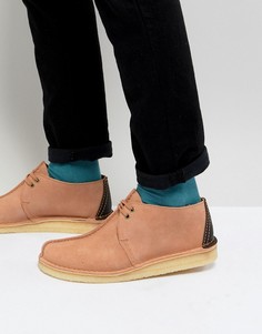 Розовые замшевые дезерты Clarks Originals - Розовый