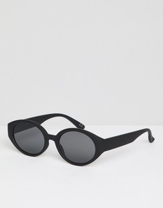 Черные матовые солнцезащитные очки с дымчатыми стеклами ASOS DESIGN - Черный