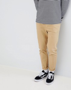 Суженные книзу светло-бежевые джинсы ASOS DESIGN - Светло-бежевый