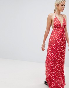 Пляжное платье макси со сборками ASOS DESIGN - Мульти
