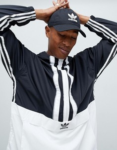 Черная ветровка без застежки adidas Originals Authentic DH3841 - Черный