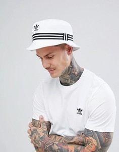 Белая панама с логотипом-трилистником adidas Originals DH3350 - Белый