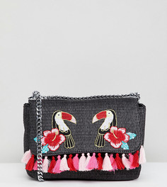 Сумочка через плечо с вышивкой Skinnydip - Черный