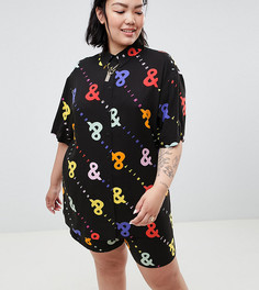 Рубашка с принтом из комплекта ASOS DESIGN x glaad& Curve - Черный