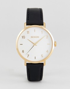 Часы с черным кожаным ремешком Nixon A1091 - Черный