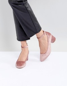 Туфли на невысоком блочном каблуке ASOS DESIGN Skyla - Розовый