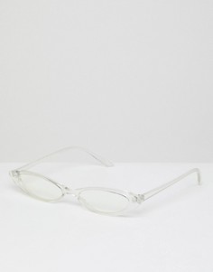 Модные очки кошачий глаз с прозрачными стеклами и оправой ASOS DESIGN - Очистить