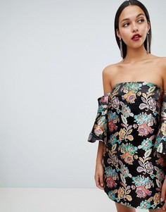 Жаккардовое платье мини ASOS DESIGN - Мульти