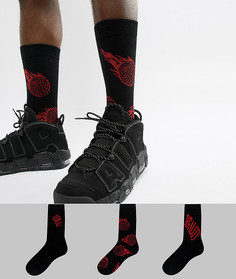 3 пары носков ASOS - Черный