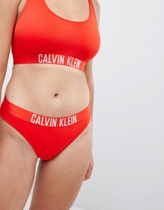 Красные плавки бикини с логотипом Calvin Klein - Красный
