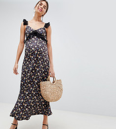 Платье макси с цветочным принтом ASOS DESIGN Maternity - Мульти