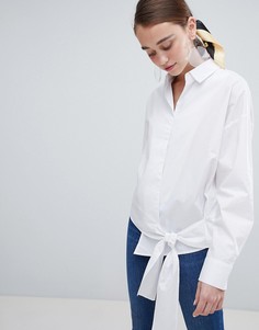 Рубашка с завязкой New Look - Белый