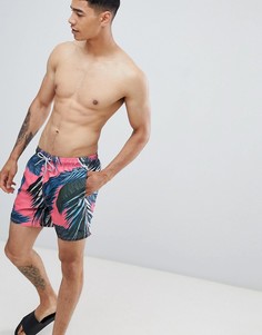 Шорты для плавания с пальмовым принтом Ted Baker - Розовый