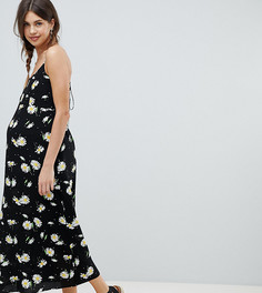 Платье макси на бретельках с цветочным принтом ASOS DESIGN Maternity - Мульти