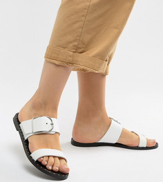 Кожаные сандалии для широкой стопы Depp - Белый