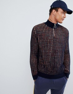 Темно-синий джемпер с короткой молнией ASOS DESIGN - Темно-синий