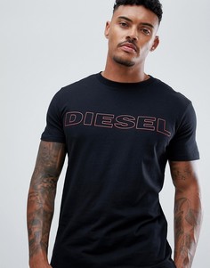 Футболка с логотипом Diesel - Черный