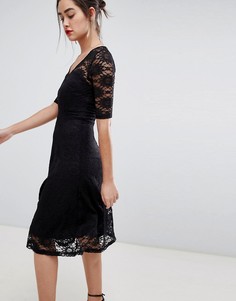 Платье миди с кружевом Sugarhill Boutique imelda - Черный