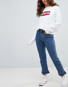 Джинсы с завышенной талией и необработанным краем Levis - Синий Levis®