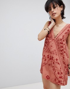 Платье-комбинация Free People Sweetest Shifty - Оранжевый