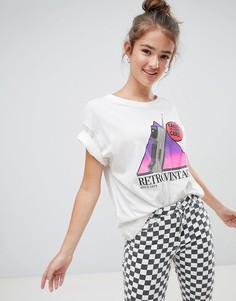 Футболка с принтом Pull&bear - Белый