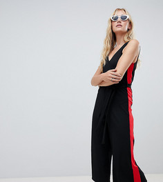 Комбинезон с полосками сбоку New Look Tall - Черный