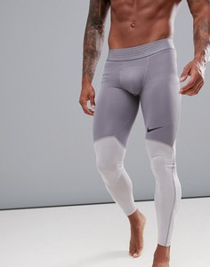 Серые леггинсы Nike Training Pro Hypercool 888295-061 - Серый
