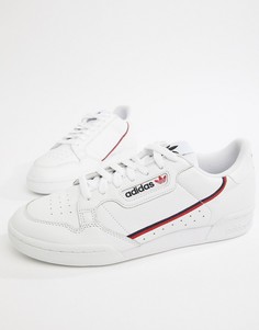 Белые кроссовки в стиле 80-х adidas Originals Continental B41674 - Белый