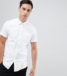 Белая оксфордская рубашка узкого кроя ASOS DESIGN Tall - Белый