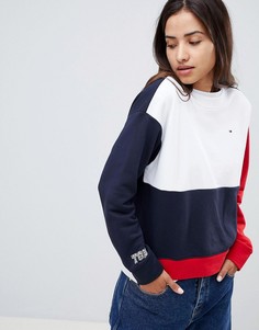 Свитшот колор блок Tommy Hilfiger - Мульти