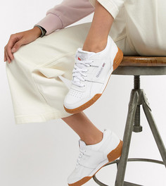 Белые кроссовки Reebok Workout Plus - Белый