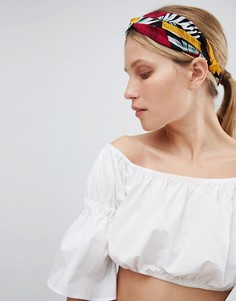 Повязка на голову с тропическим принтом ASOS DESIGN - Мульти