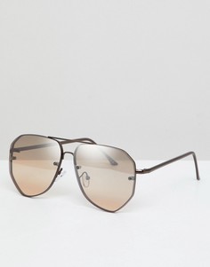 Солнцезащитные очки-авиаторы бронзового цвета ASOS DESIGN - Медный