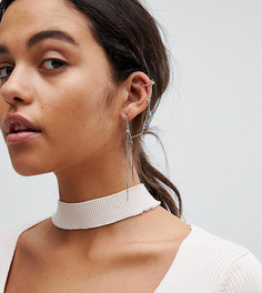 Золотистая серьга-кафф с цепочкой Steve Madden - Золотой
