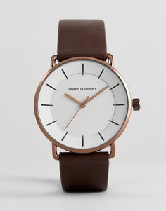 Часы с коричневым ремешком ASOS DESIGN - Коричневый
