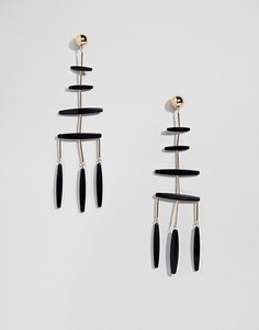 Серьги с абстрактным дизайном ASOS DESIGN - Мульти
