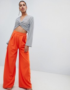 Брюки широкого кроя PrettyLittleThing - Оранжевый