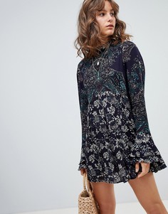 Платье-туника с принтом Free People The Lady Luck - Мульти